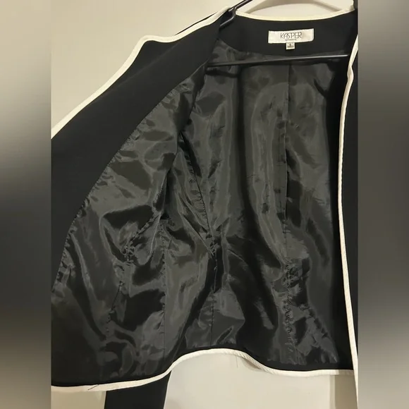 Kasper Black and White Suit Separate Size 6 - Picture 4 of 5